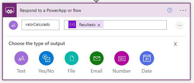 Como chamar um fluxo no Power Apps e obter a resposta — Crie um fluxo do Power Automate (imagem 6 de 6)