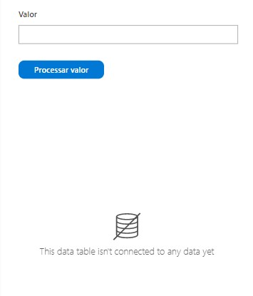 Como chamar um fluxo no Power Apps e obter a resposta — Criando o formulário do Power Apps (imagem 1 de 6)
