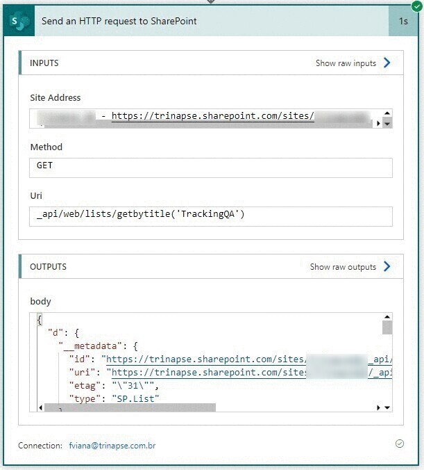 Power Automate: obtenha informações dinâmicas do SharePoint — Encontrar uma lista do SharePoint (imagem 2 de 4)