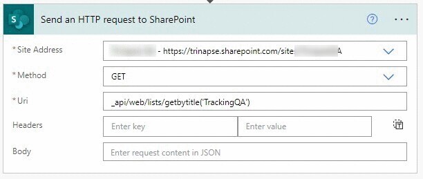 Power Automate: obtenha informações dinâmicas do SharePoint — Encontrar uma lista do SharePoint (imagem 1 de 4)