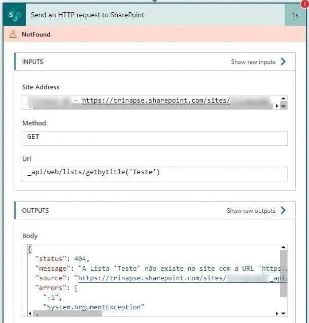 Power Automate: obtenha informações dinâmicas do SharePoint — Encontrar uma lista do SharePoint (imagem 3 de 4)