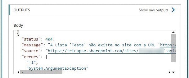Power Automate: obtenha informações dinâmicas do SharePoint — Encontrar uma lista do SharePoint (imagem 4 de 4)