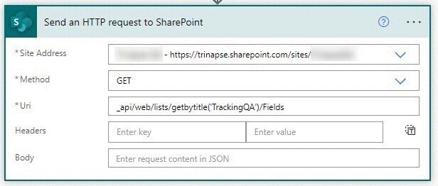 Power Automate: obtenha informações dinâmicas do SharePoint — Obter subinformações do SharePoint (imagem 1 de 2)