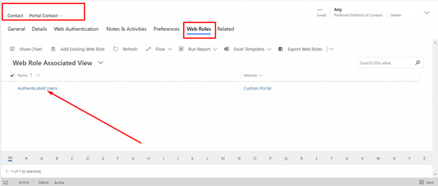 Atribuir segurança a páginas da web no Power Pages — Entre no portal com um usuário que não tenha função de gerente (imagem 1 de 2)