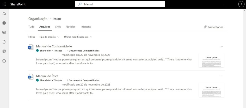 Pesquisa SharePoint