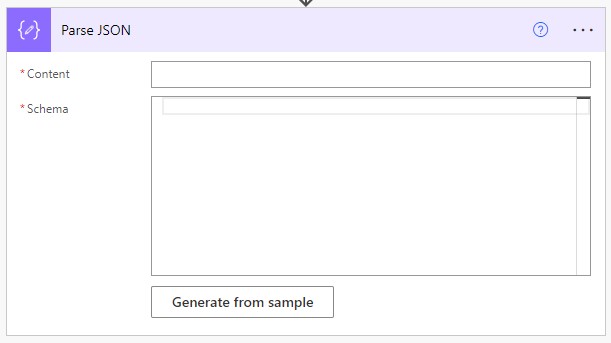 Como resolver o erro de tipo inválido JSON no Power Automate? — O problema (imagem 1 de 3)