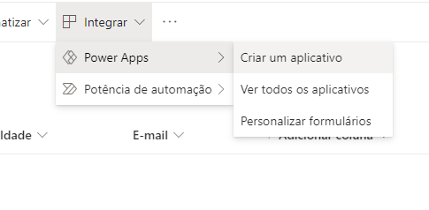 Como criar um formulário com Power Apps, Automate e SharePoint — Lista do formulário e aplicativo (imagem 1 de 4)