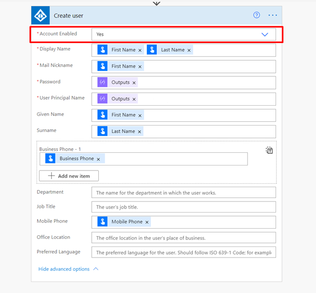 Criar usuário no Azure Active Directory com Power Automate — Passos a serem seguidos: (imagem 2 de 7)