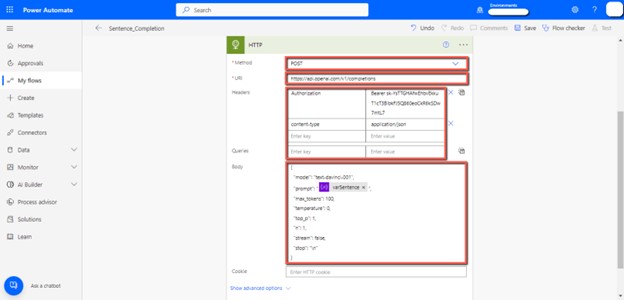 Como integrar ChatGPT com o Microsoft Power Apps — 2. Crie um fluxo do Power Automate (imagem 2 de 3)
