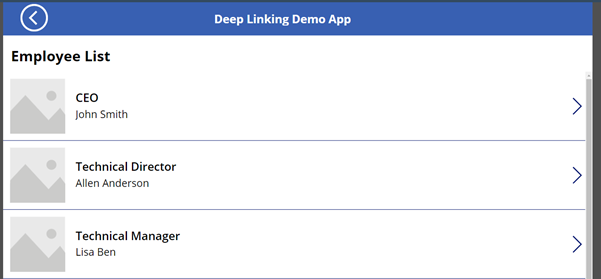 Tela Power Apps — Demonstração Power Apps (imagem 2 de 5)