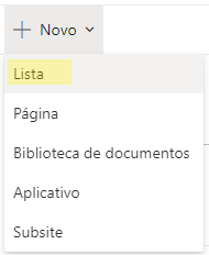 Criar uma lista personalizada no SharePoint, copiando uma existente — Como criar uma lista personalizada copiando uma já existente no SharePoint (imagem 2 de 4)
