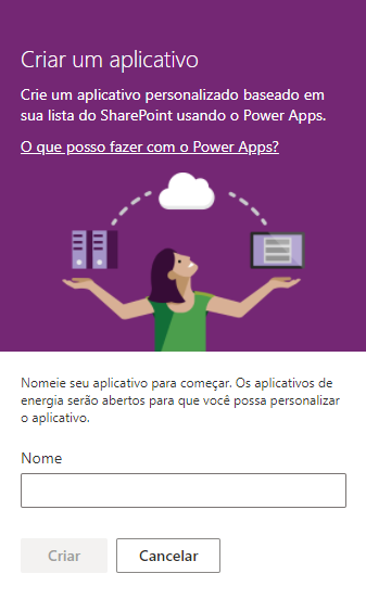 Como criar um formulário com Power Apps, Automate e SharePoint — Lista do formulário e aplicativo (imagem 2 de 4)