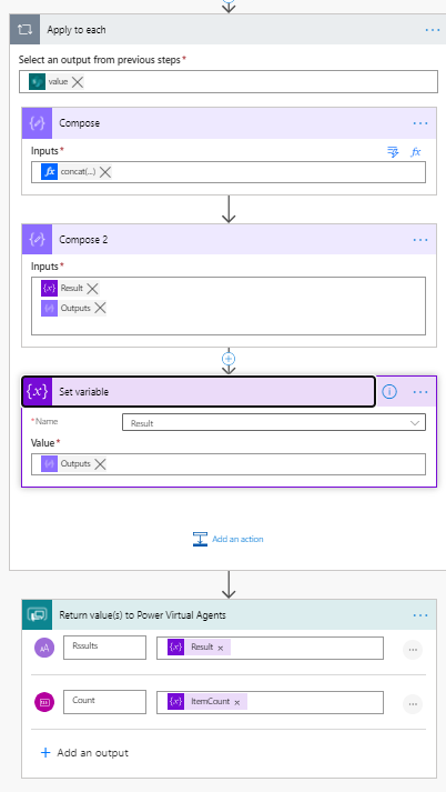Crie um Power Virtual Agent e integrado ao SharePoint — Power Automate (imagem 2 de 4)