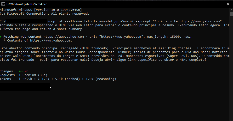 GitHub Copilot CLI: aumentando a produtividade no terminal — Uso avançado