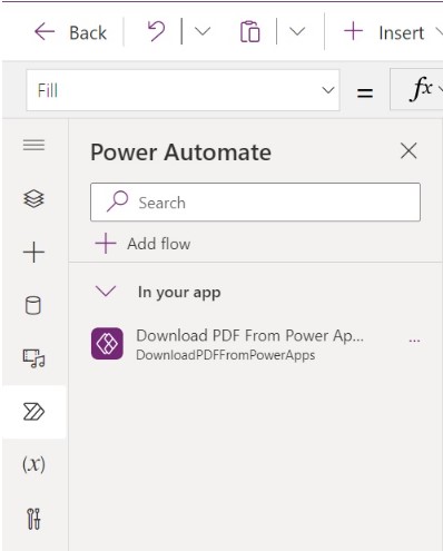 Função PDF do Power Apps: criar, visualizar e baixar PDF — Baixe o PDF diretamente do Power Apps (imagem 1 de 2)