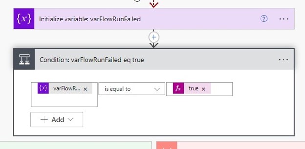 Power Automate — 2. Padrão de tratamento: encerrar o fluxo com sucesso ou padrão de falha (imagem 1 de 7)
