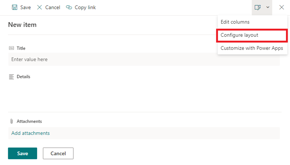 formulário SharePoint