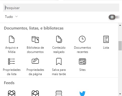 Selecionar webpart SharePoint