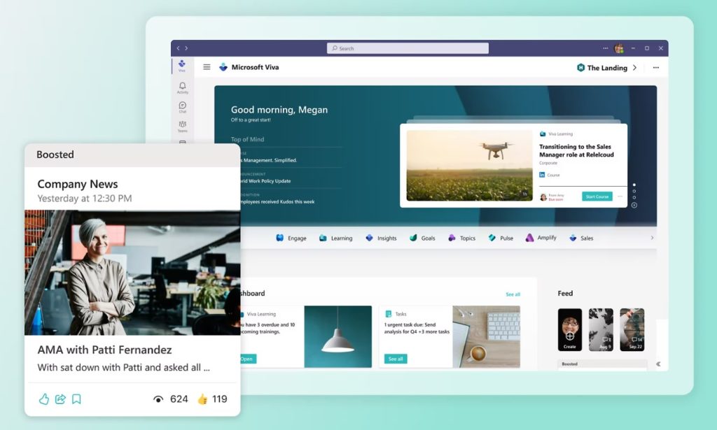 Microsoft Viva no Microsoft Teams