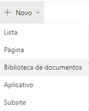 Criar Biblioteca do SharePoint