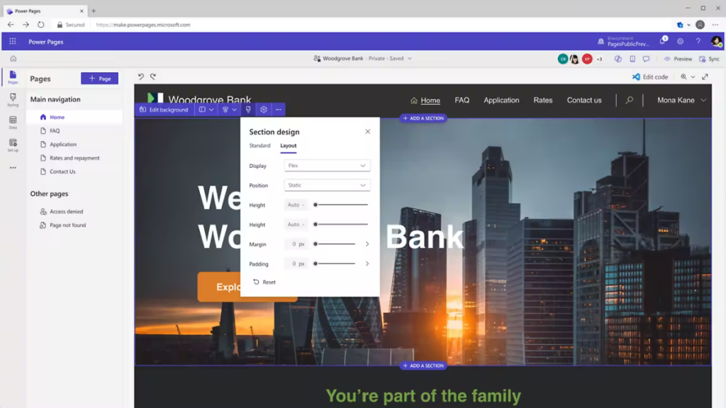 Editor Power Pages