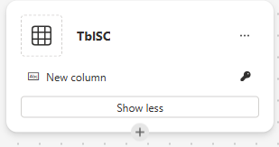 Nome da Tabela no Dataverse