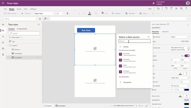 Variáveis de ambiente armazenadas no Dataverse sendo reutilizadas por Power Automate e Power Apps em soluções corporativas.