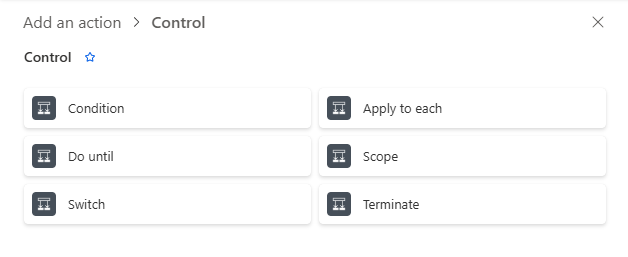 Exemplo visual de fluxo do Power Automate utilizando condições para tomada de decisões automáticas