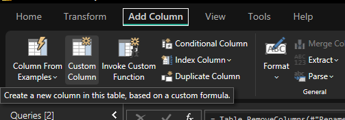 Criando coluna personalizada no Power Query